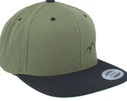 Small Mountain Black/Olive/Black Snapback - Wild Spirit