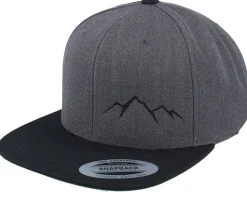 Small Mountain Black/Red/Black Snapback - Wild Spirit