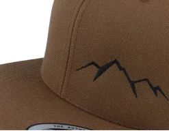 Small Mountain Black/Tan Brown Snapback - Wild Spirit