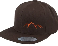 Small Mountain Black/Tan Brown Snapback - Wild Spirit