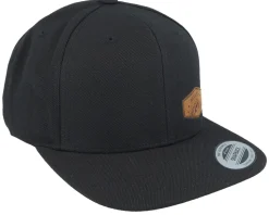 Small Mountain Brown Patch Black Snapback - Wild Spirit