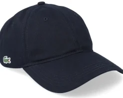 Small Side Logo Pu Strap Black Dad Cap - Lacoste