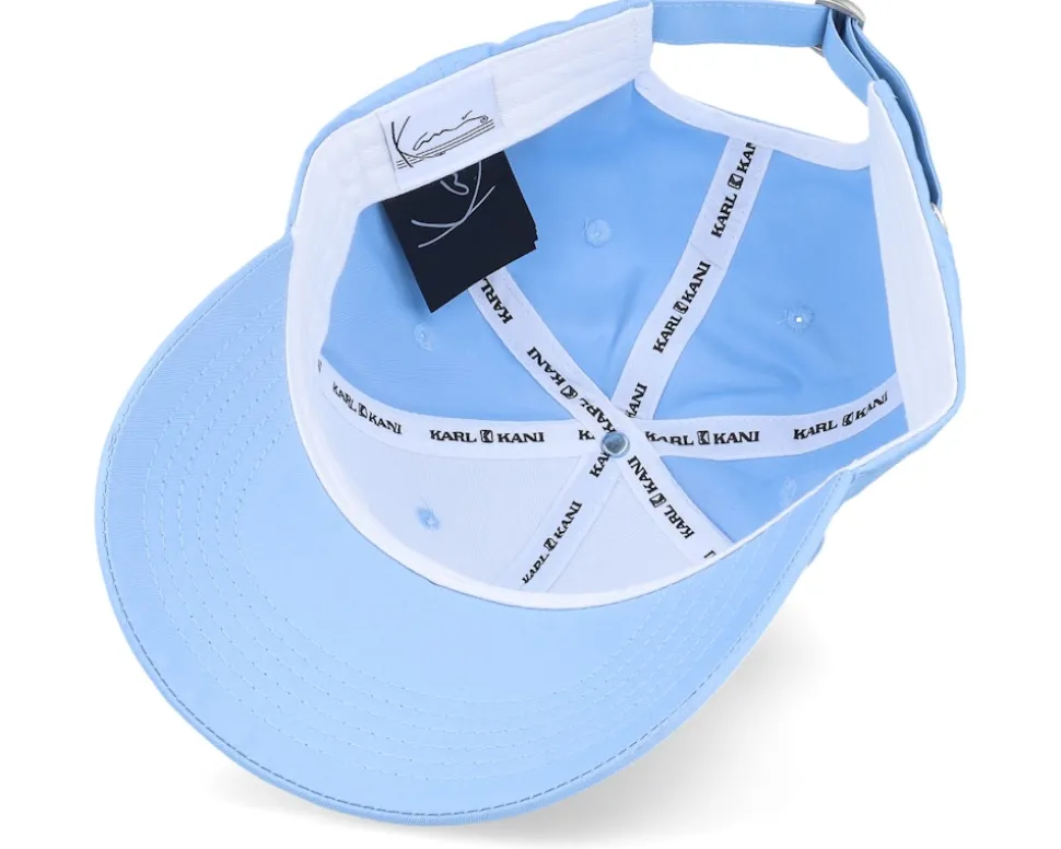 Small Signature Twill Cap Light Blue Adjustable - Karl Kani