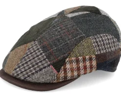 Smart Xtra 42 Wool Mix Brown Patch Flat Cap - MJM Hats
