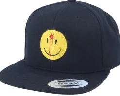 Smiley Headshot Black/Yellow Snapback - Iconic