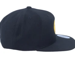 Smiley Headshot Black/Yellow Snapback - Iconic