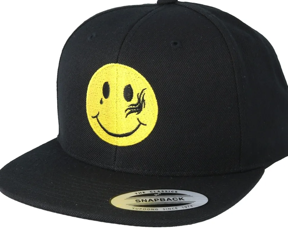Smiley Tattoo Black Snapback - Tattoo Collective