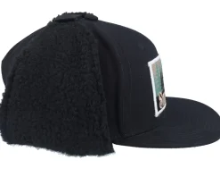Småland Canvas Flatbrim Black Earflap - Wild Spirit