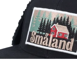 Småland Canvas Flatbrim Black Earflap - Wild Spirit
