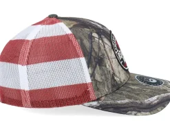 Smoke Bbq Logo Blk 112pm Mossy Oak/Stars & Stripes - Bearded Man