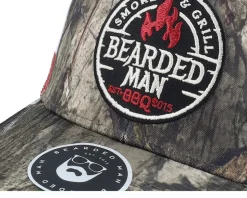 Smoke Bbq Logo Blk 112pm Mossy Oak/Stars & Stripes - Bearded Man