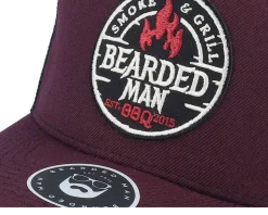 Smoke Grill Bbq Logo Duck Plum/Black/Ducks A-frame - Bearded Man