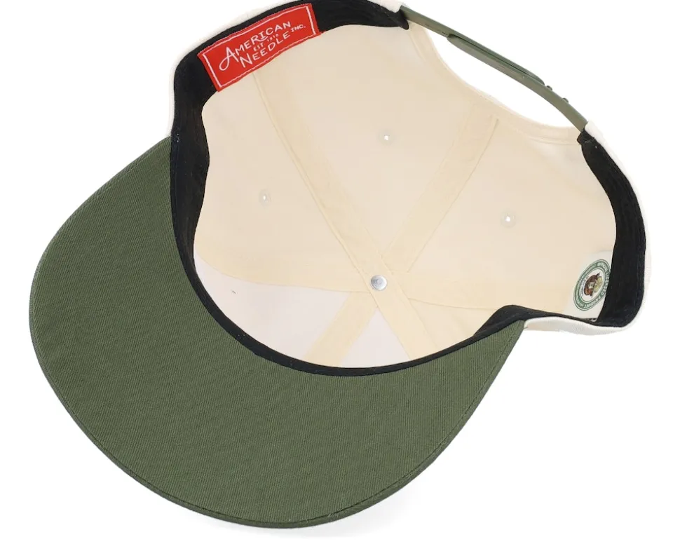 Smokey Bear Club Captain Ivory/Army Green Adjustable - American Needle