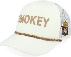 Smokey Bear Foamy Roscoe White Trucker - American Needle
