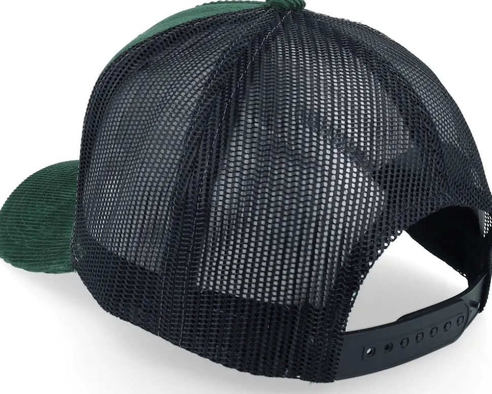 Smooth Sea Never Made a Skilled Sailor Cord Green/Black A-frame Trucker - Jack Anchor