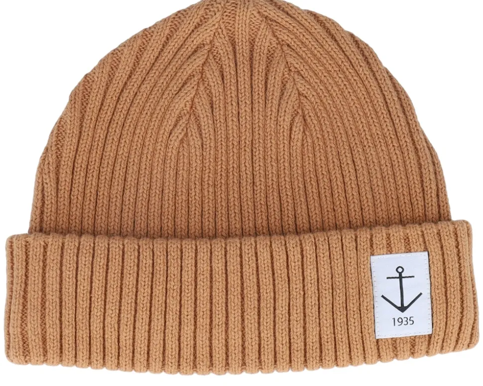 Smula Light Brown Short Beanie - Resteröds