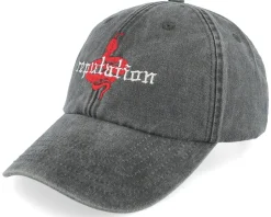 Snake Reputation Washed Black Dad Cap - Iconic