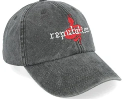 Snake Reputation Washed Black Dad Cap - Iconic