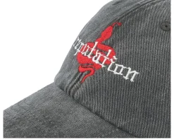 Snake Reputation Washed Black Dad Cap - Iconic
