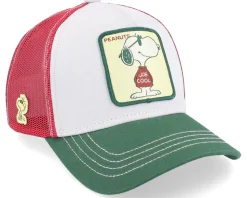 Snoopy Joe Cool Beige/Green/Red Trucker - Capslab