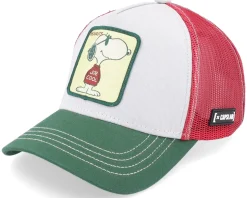 Snoopy Joe Cool Beige/Green/Red Trucker - Capslab