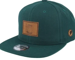 Snufkin Engraved Patch Green Snapback - Moomin
