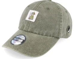 Snufkin Fishing Olive Denim Dad Cap - Moomin