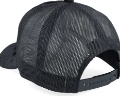 Snusk 3d Black Logo Velvet Black Trucker - Iconic