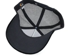 Snusk 3d Black Logo Velvet Black Trucker - Iconic