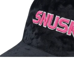 Snusk 3d Pink Logo Velvet Black Trucker - Iconic