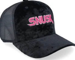 Snusk 3d Pink Logo Velvet Black Trucker - Iconic