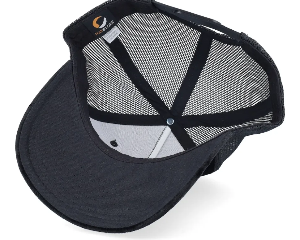 Snusk 3d Pink Logo Velvet Black Trucker - Iconic