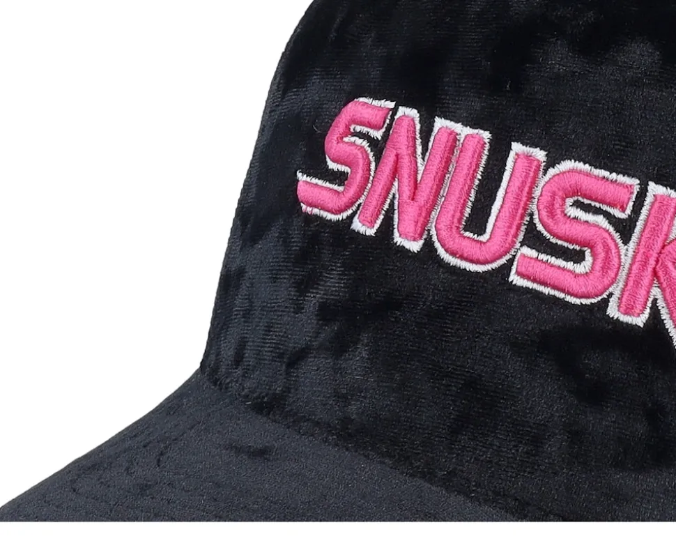 Snusk 3d Pink Logo Velvet Black Trucker - Iconic