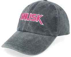 Snusk 3d Pink Logo Washed Black Dad Cap - Iconic