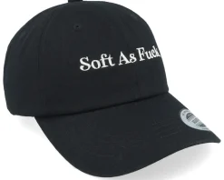 Soft As Fuck Black Dad Cap - Iconic
