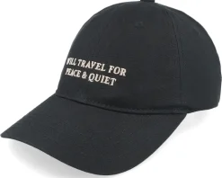 Soft Cap Slussen Will Travel Black Dad Cap - Dedicated