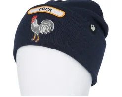 Soft Rock Cock Classic Knits Rocker Icon Emb Navy Cuff - Goorin Bros.