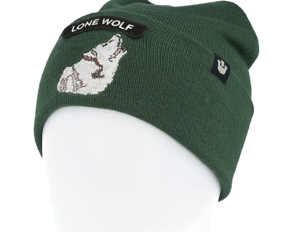 Soft Rock Wolf Classic Knits Rocker Icon Green Cuff - Goorin Bros.