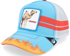 Somebody Stop Me- Supercharged Blue/White A-Frame Trucker - Goorin Bros.