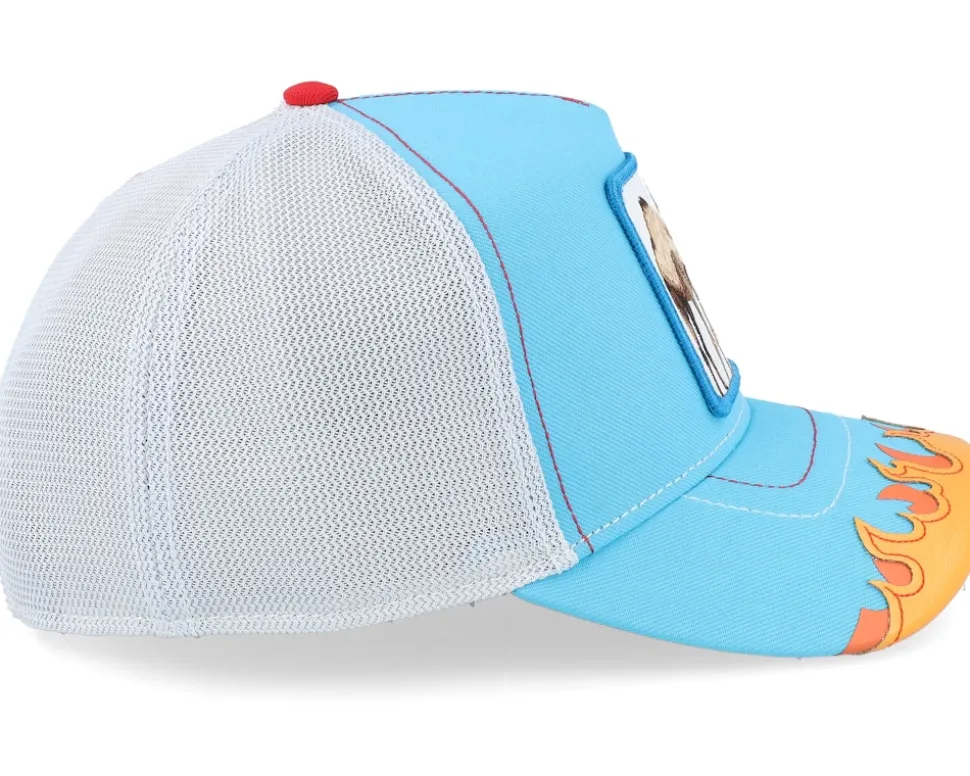 Somebody Stop Me- Supercharged Blue/White A-Frame Trucker - Goorin Bros.