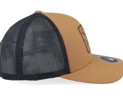 Son Of Odin Viking Patch Engraved Caramel/Black - Bearded Man