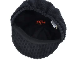 Sophie W Cotton Velvet Black Vega cap - MJM Hats