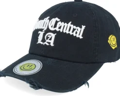 South Central La 3d Script Destroyed Black Dad Cap - Lucid Smile