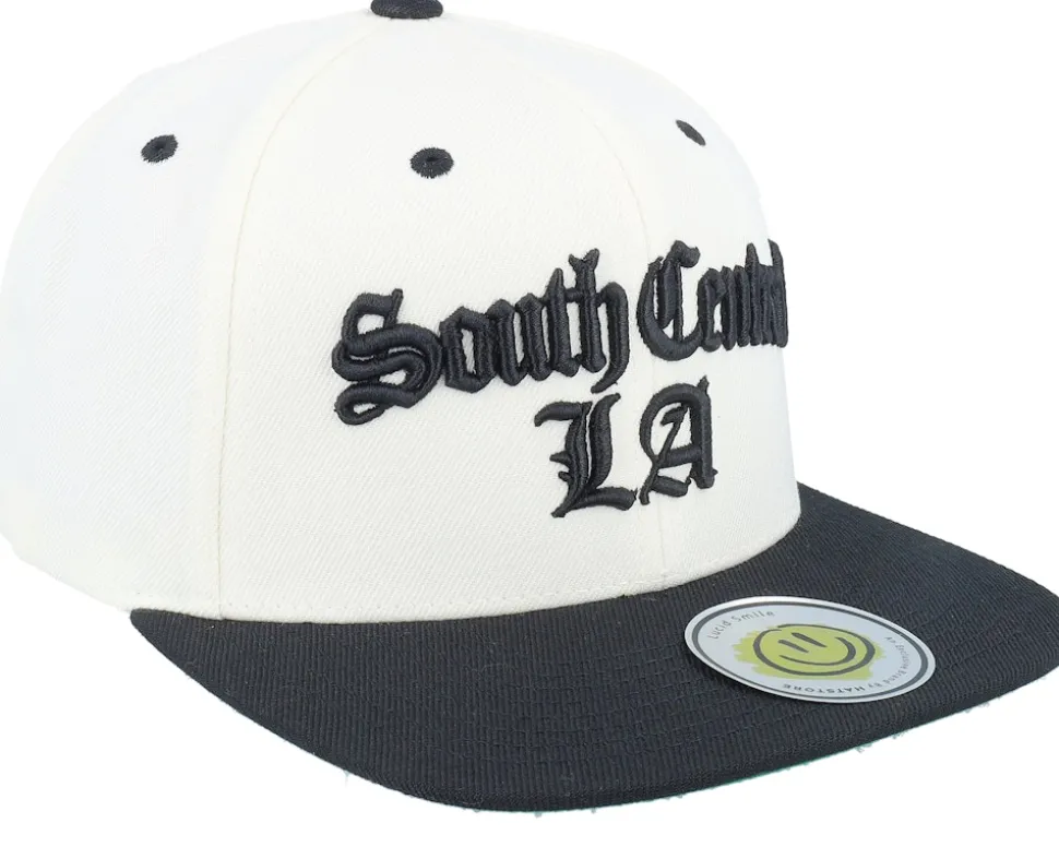 South Central La 3d Script Natural/Black Snapback - Lucid Smile