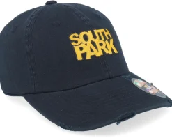 South Park Logo Destroyed Black Dad Cap - South Park