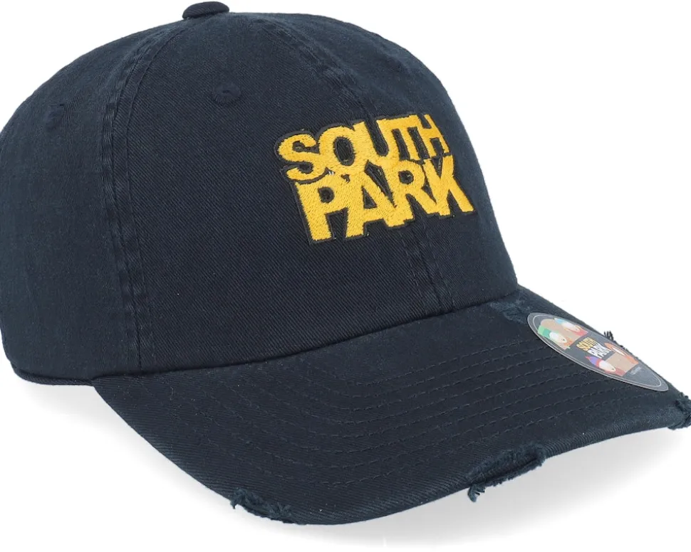 South Park Logo Destroyed Black Dad Cap - South Park