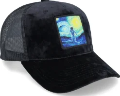 Space Man Art Velvet Black Velvet Trucker - Public Domain
