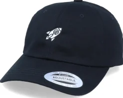 Space Rocket Black Dad Cap - Iconic