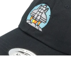 Space Rocket Launch Black Dad Cap - Abducted