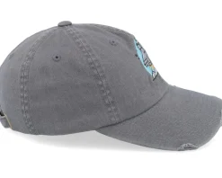 Space Rocket Launch Grey Destroyed Dad Cap - Abducted